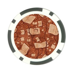 Retro Education Texture, Creative Education Background Poker Chip Card Guard from ArtsNow.com Front