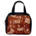 Retro Education Texture, Creative Education Background Classic Handbag (One Side)