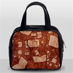 Retro Education Texture, Creative Education Background Classic Handbag (Two Sides)