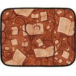 Retro Education Texture, Creative Education Background Fleece Blanket (Mini)