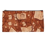 Retro Education Texture, Creative Education Background Pencil Case