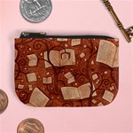 Retro Education Texture, Creative Education Background Mini Coin Purse