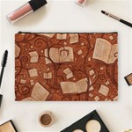 Retro Education Texture, Creative Education Background Cosmetic Bag (Large)