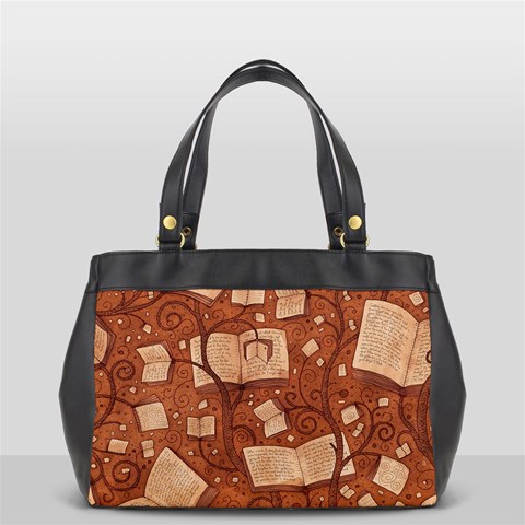 Retro Education Texture, Creative Education Background Oversize Office Handbag from ArtsNow.com Front