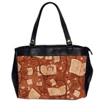 Retro Education Texture, Creative Education Background Oversize Office Handbag (2 Sides)