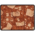 Retro Education Texture, Creative Education Background Fleece Blanket (Large)