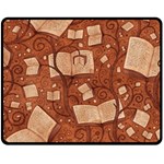 Retro Education Texture, Creative Education Background Fleece Blanket (Medium)