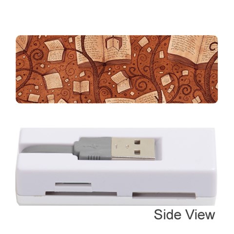 Retro Education Texture, Creative Education Background Memory Card Reader (Stick) from ArtsNow.com Front