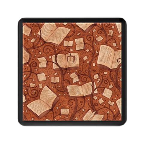 Retro Education Texture, Creative Education Background Memory Card Reader (Square) from ArtsNow.com Front