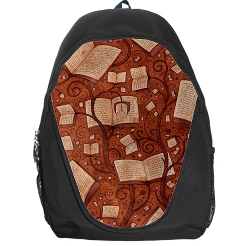 Retro Education Texture, Creative Education Background Backpack Bag from ArtsNow.com Front