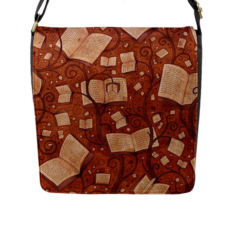 Retro Education Texture, Creative Education Background Flap Closure Messenger Bag (L) from ArtsNow.com Front