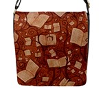 Retro Education Texture, Creative Education Background Flap Closure Messenger Bag (L)