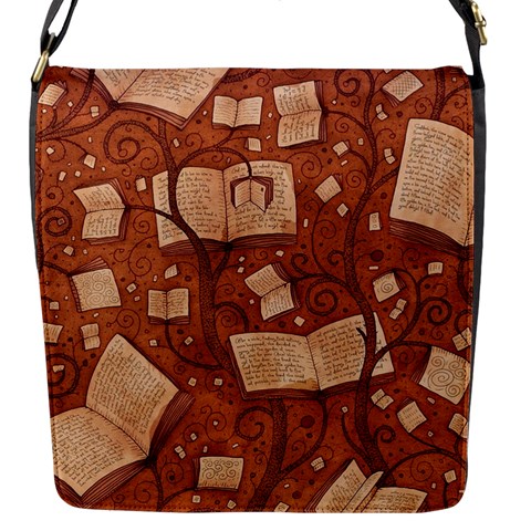 Retro Education Texture, Creative Education Background Flap Closure Messenger Bag (S) from ArtsNow.com Front