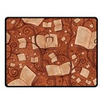 Retro Education Texture, Creative Education Background Two Sides Fleece Blanket (Small)