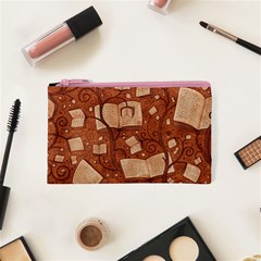 Retro Education Texture, Creative Education Background Cosmetic Bag (XS) from ArtsNow.com Front