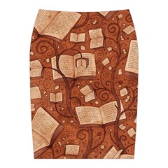 Retro Education Texture, Creative Education Background Midi Wrap Pencil Skirt from ArtsNow.com Back