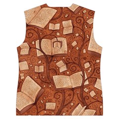 Retro Education Texture, Creative Education Background Women s Button Up Vest from ArtsNow.com Back