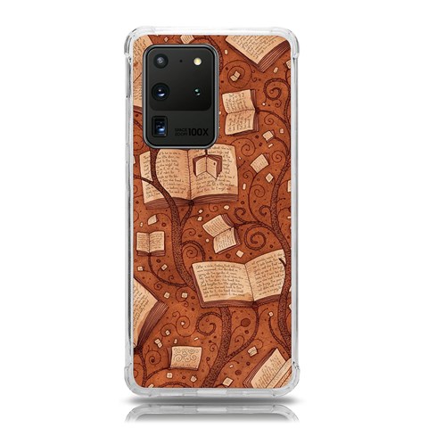 Retro Education Texture, Creative Education Background Samsung Galaxy S20 Ultra 6.9 Inch TPU UV Case from ArtsNow.com Front