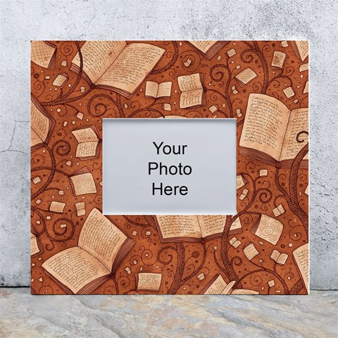 Retro Education Texture, Creative Education Background White Wall Photo Frame 5  x 7  from ArtsNow.com Front