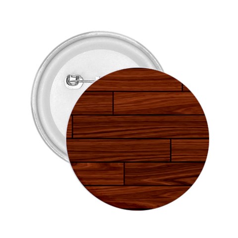 Seamless Wooden Planks Brown Wooden Background 2.25  Buttons from ArtsNow.com Front