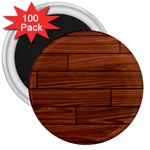 Seamless Wooden Planks Brown Wooden Background 3  Magnets (100 pack)