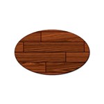 Seamless Wooden Planks Brown Wooden Background Sticker (Oval)