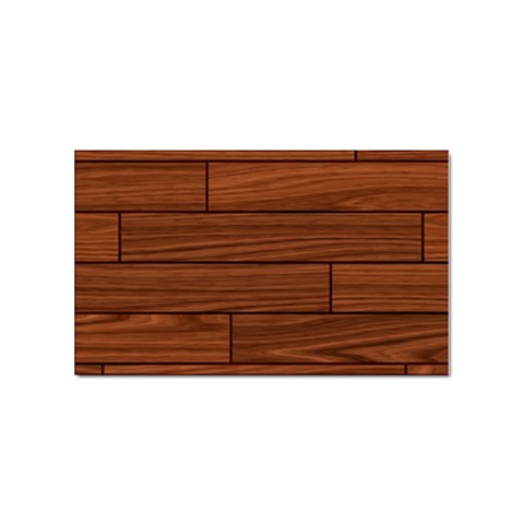 Seamless Wooden Planks Brown Wooden Background Sticker (Rectangular) from ArtsNow.com Front