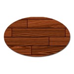 Seamless Wooden Planks Brown Wooden Background Oval Magnet