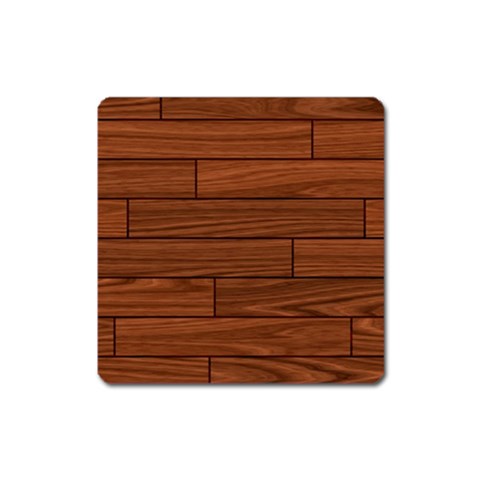 Seamless Wooden Planks Brown Wooden Background Square Magnet from ArtsNow.com Front