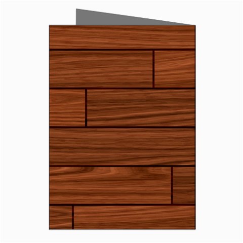 Seamless Wooden Planks Brown Wooden Background Greeting Cards (Pkg of 8) from ArtsNow.com Right