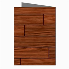 Seamless Wooden Planks Brown Wooden Background Greeting Cards (Pkg of 8) from ArtsNow.com Right