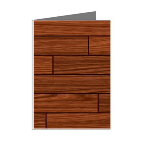 Seamless Wooden Planks Brown Wooden Background Mini Greeting Cards (Pkg of 8) from ArtsNow.com Right