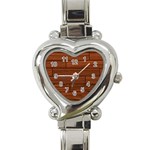 Seamless Wooden Planks Brown Wooden Background Heart Italian Charm Watch