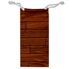 Seamless Wooden Planks Brown Wooden Background Jewelry Bag from ArtsNow.com Front