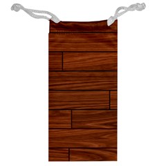 Seamless Wooden Planks Brown Wooden Background Jewelry Bag from ArtsNow.com Back