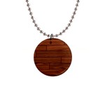 Seamless Wooden Planks Brown Wooden Background 1  Button Necklace