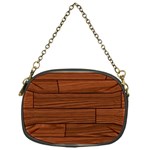 Seamless Wooden Planks Brown Wooden Background Chain Purse (One Side)