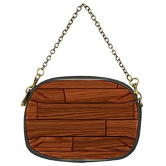 Seamless Wooden Planks Brown Wooden Background Chain Purse (Two Sides) from ArtsNow.com Front