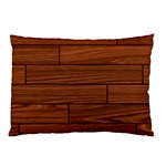 Seamless Wooden Planks Brown Wooden Background Pillow Case