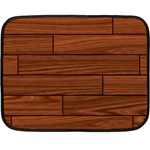 Seamless Wooden Planks Brown Wooden Background Fleece Blanket (Mini)