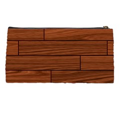 Seamless Wooden Planks Brown Wooden Background Pencil Case from ArtsNow.com Back