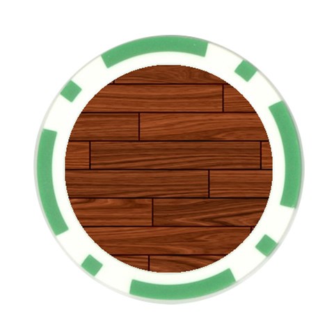 Seamless Wooden Planks Brown Wooden Background Poker Chip Card Guard (10 pack) from ArtsNow.com Front