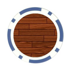 Seamless Wooden Planks Brown Wooden Background Poker Chip Card Guard (10 pack) from ArtsNow.com Front