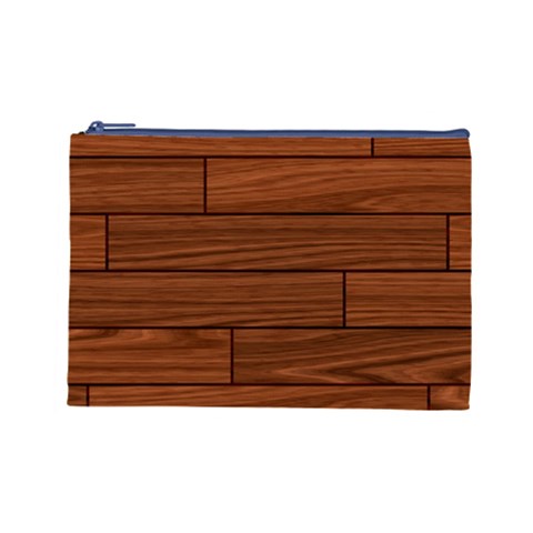 Seamless Wooden Planks Brown Wooden Background Cosmetic Bag (Large) from ArtsNow.com Front