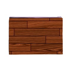 Seamless Wooden Planks Brown Wooden Background Cosmetic Bag (Large) from ArtsNow.com Back