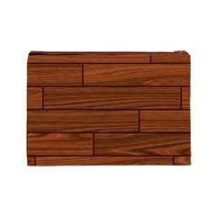 Seamless Wooden Planks Brown Wooden Background Cosmetic Bag (Large) from ArtsNow.com Back