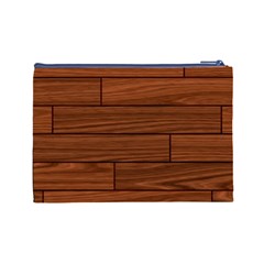 Seamless Wooden Planks Brown Wooden Background Cosmetic Bag (Large) from ArtsNow.com Back