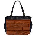 Seamless Wooden Planks Brown Wooden Background Oversize Office Handbag (2 Sides)