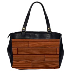 Seamless Wooden Planks Brown Wooden Background Oversize Office Handbag (2 Sides) from ArtsNow.com Back