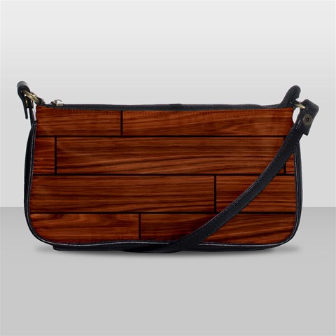 Seamless Wooden Planks Brown Wooden Background Shoulder Clutch Bag from ArtsNow.com Front